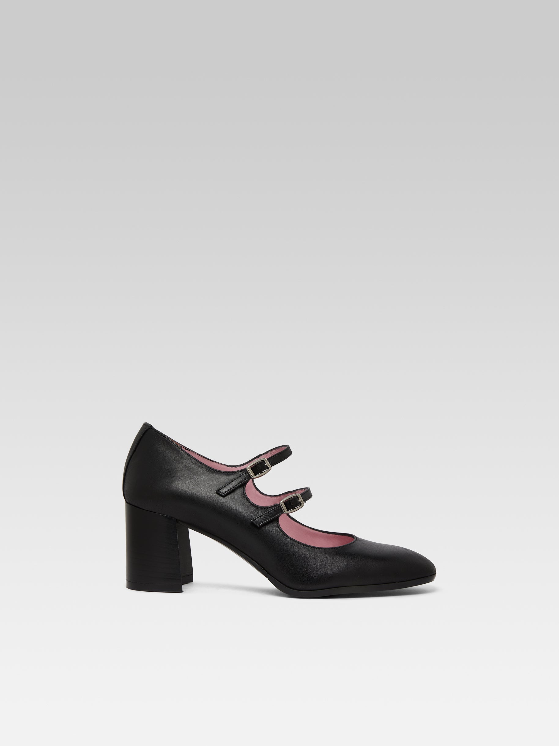 ALICE Escarpins babies cuir noir Carel Paris Chaussures