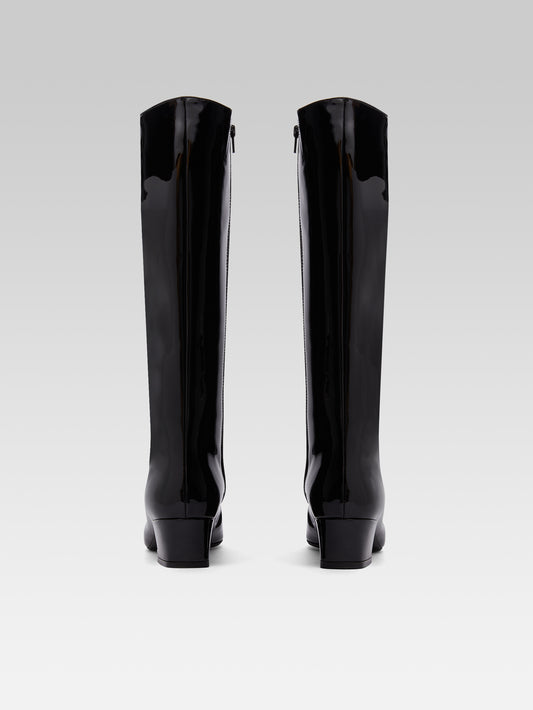 Malaga - Black patent leather boots - Image number 4