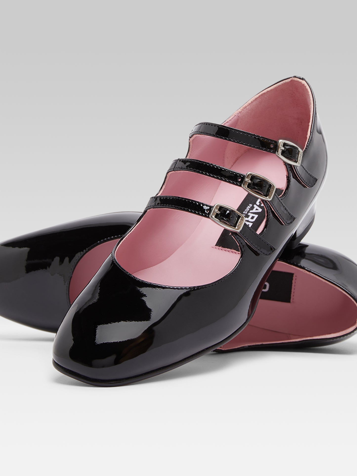 Ariana - Ballerines babies cuir verni noir