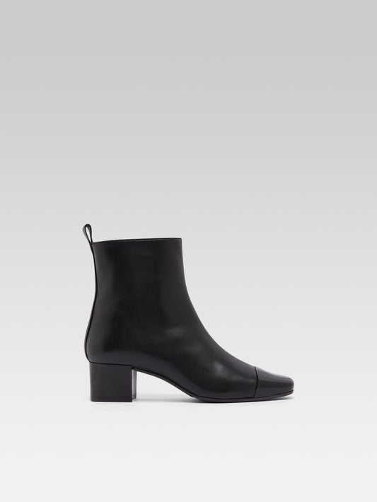 Estime - Bottines cuir et verni noir - Image numéro 2