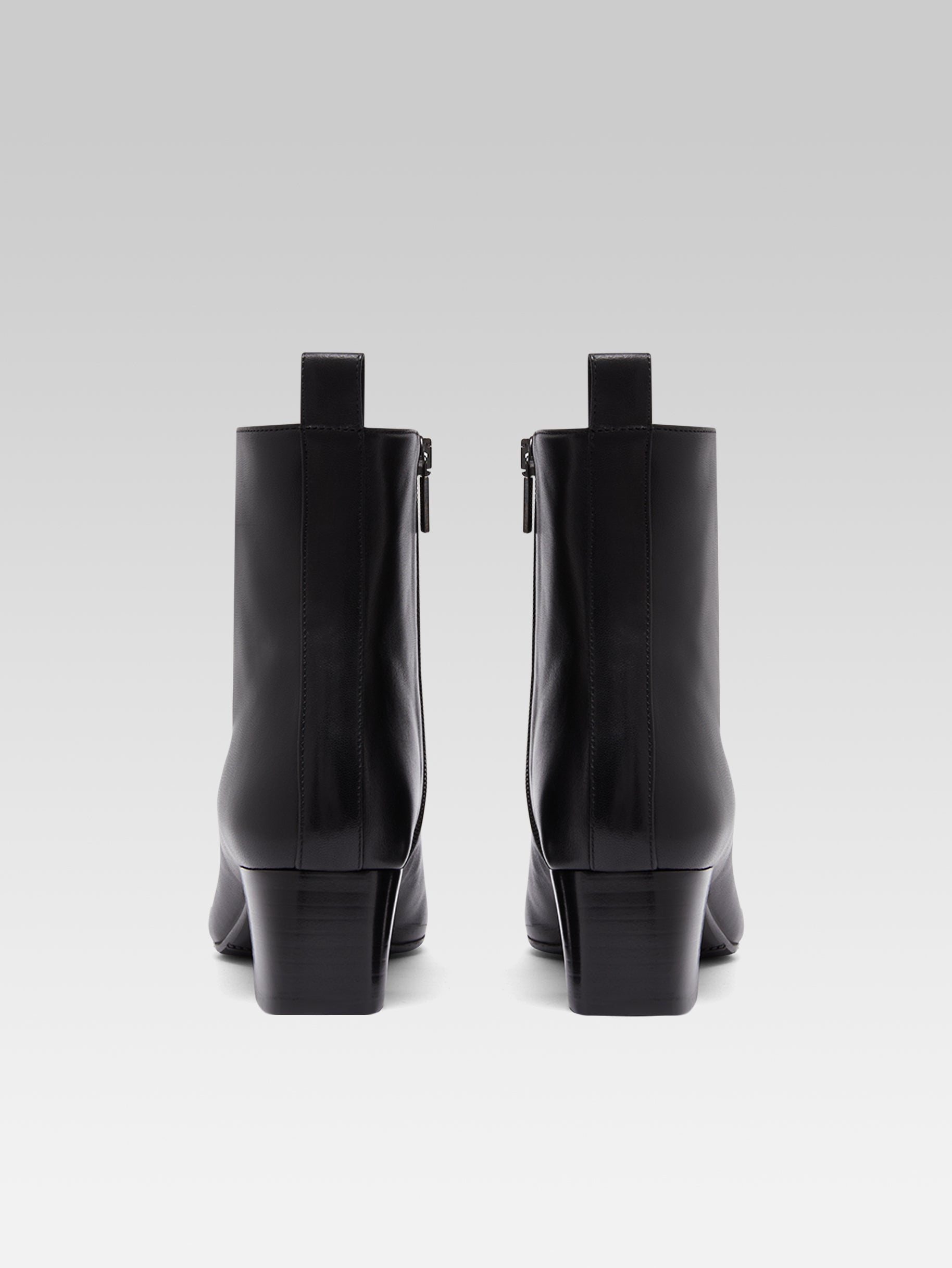 Estime - Black leather and patent ankle boots - Image number 7