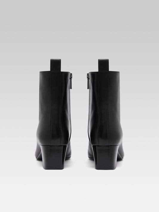 Estime - Black leather and patent ankle boots - Image number 7