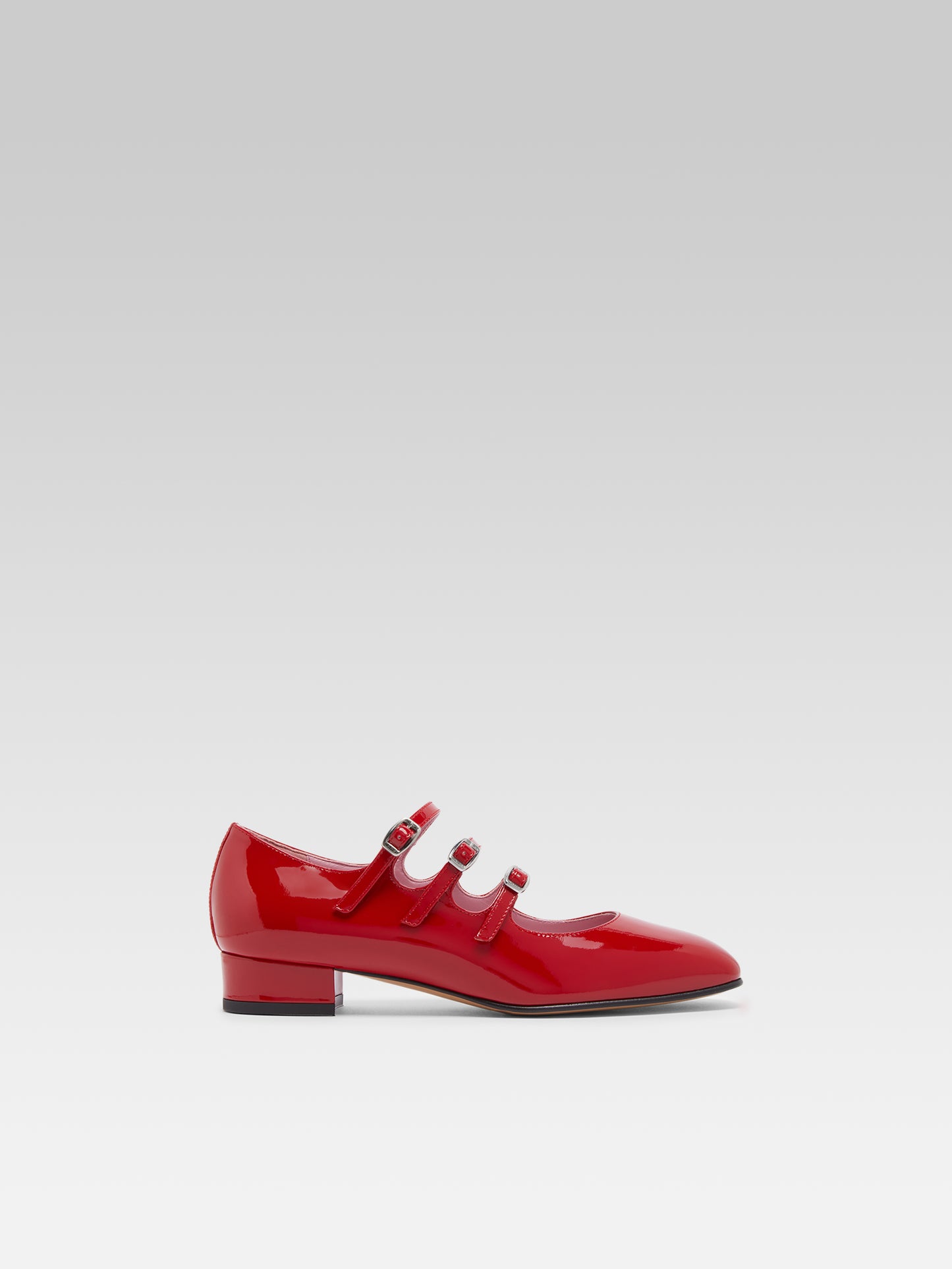 Ariana - Red patent leather Mary Janes ballet flats