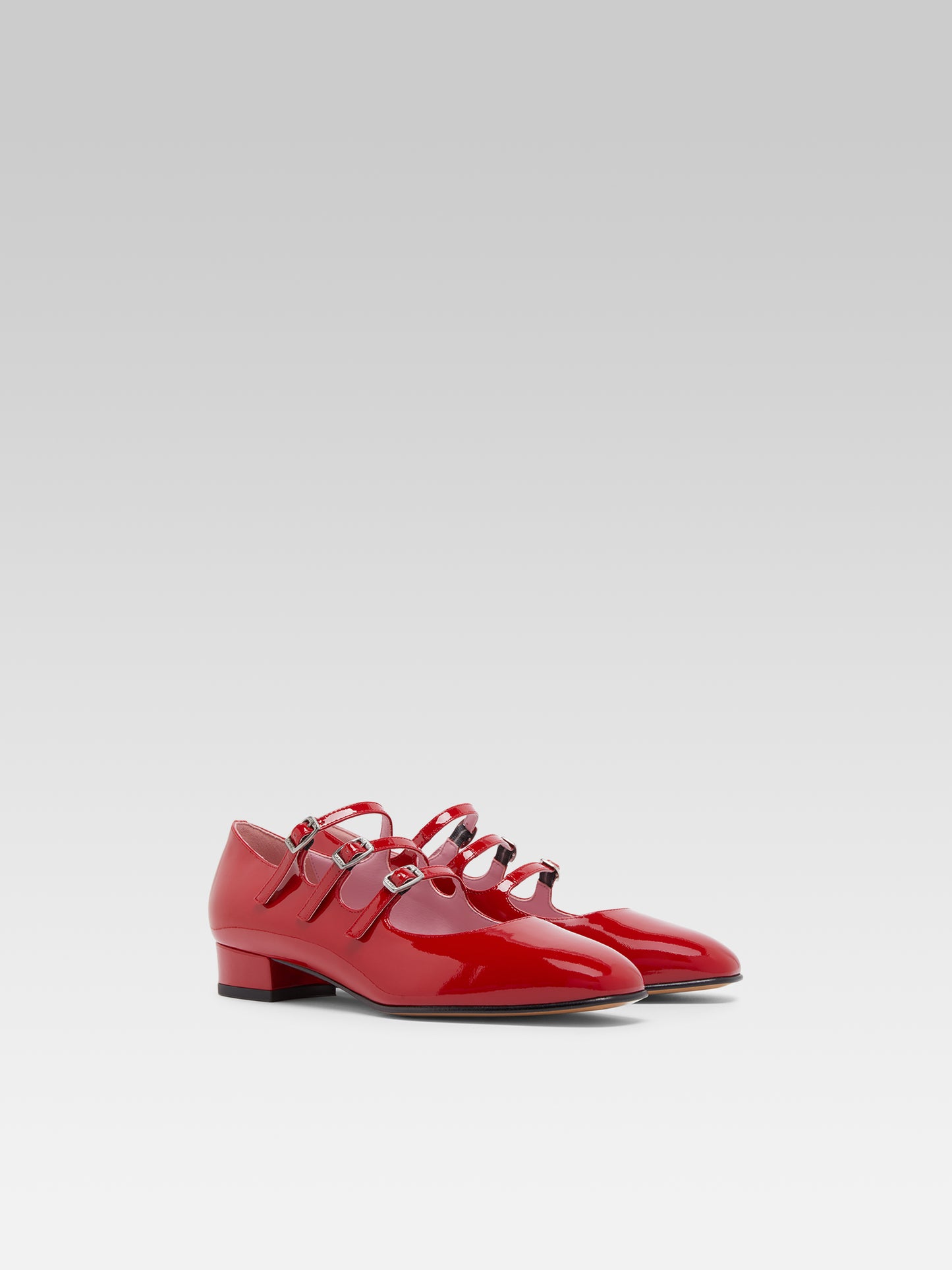 Ariana - Red patent leather Mary Janes ballet flats