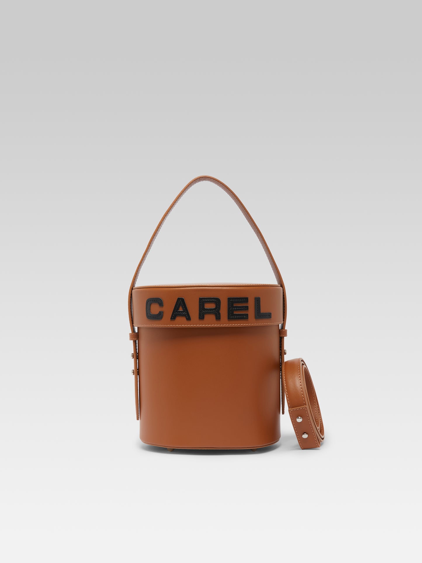 Bibi - Brown leather bucket bag