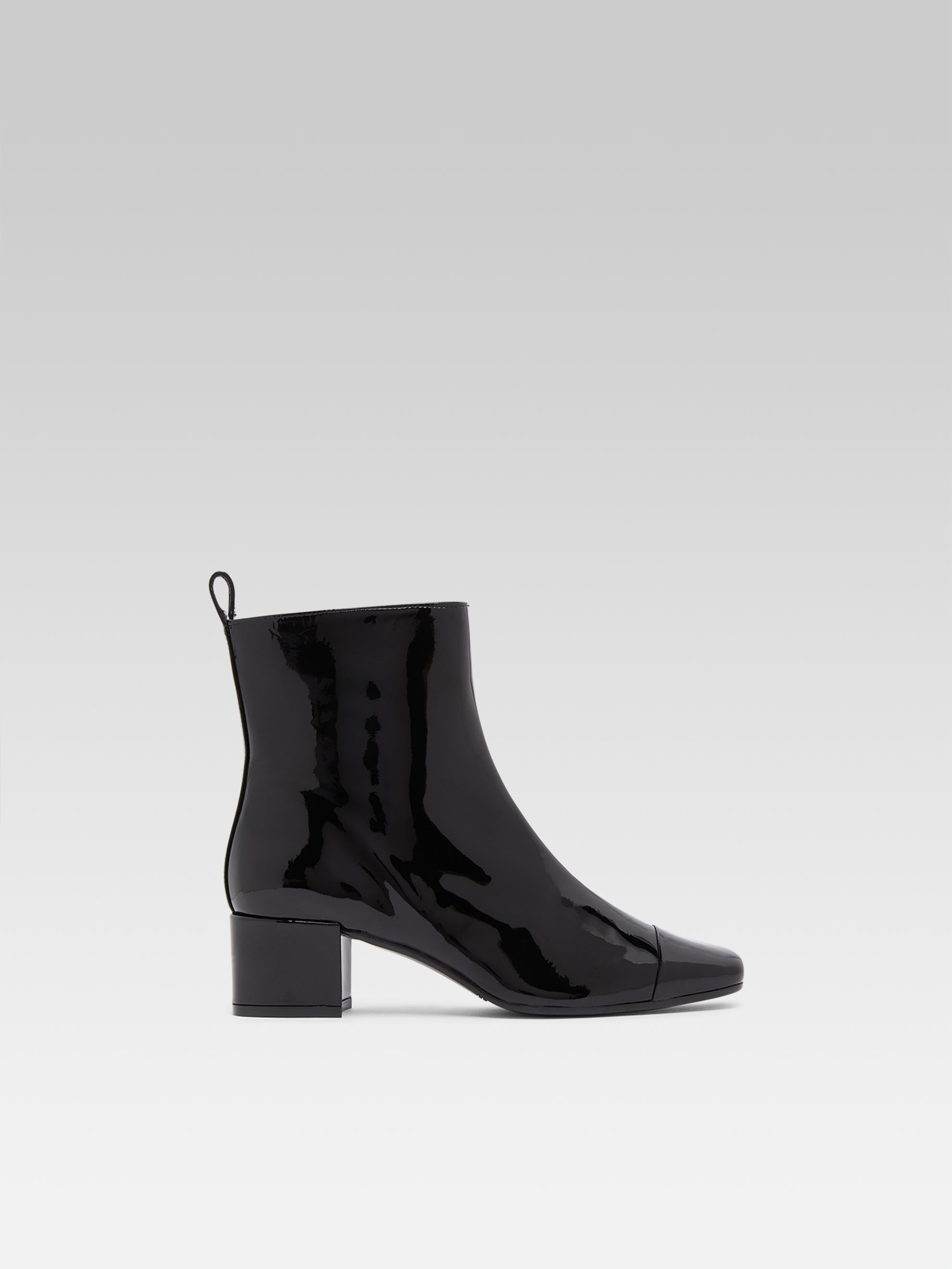 Estime - Bottines cuir verni noir - Image numéro 2