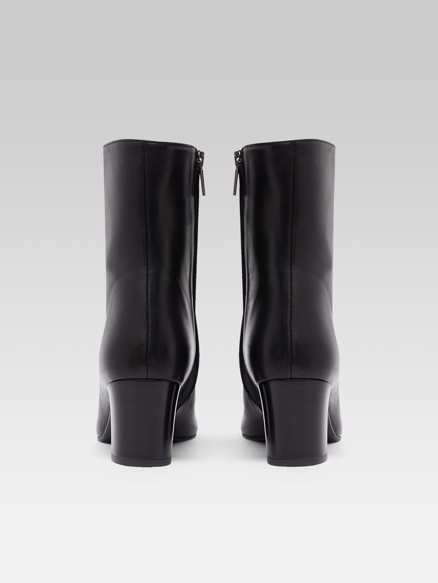 Colette - Bottines à lacets cuir noir