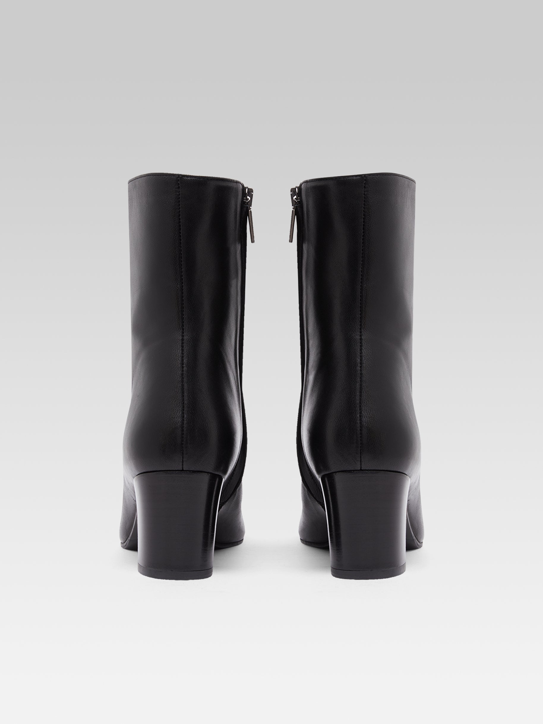 Colette - Bottines à lacets cuir noir - Image numéro 7