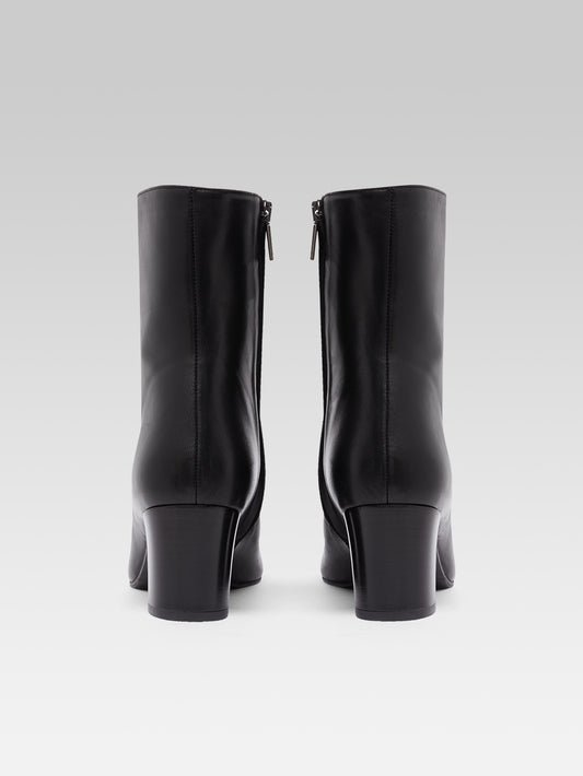 Colette - Bottines à lacets cuir noir - Image numéro 7