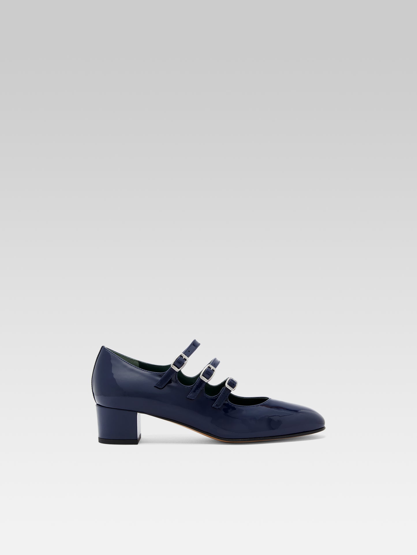 Kina - Navy blue patent leather Mary Janes pumps