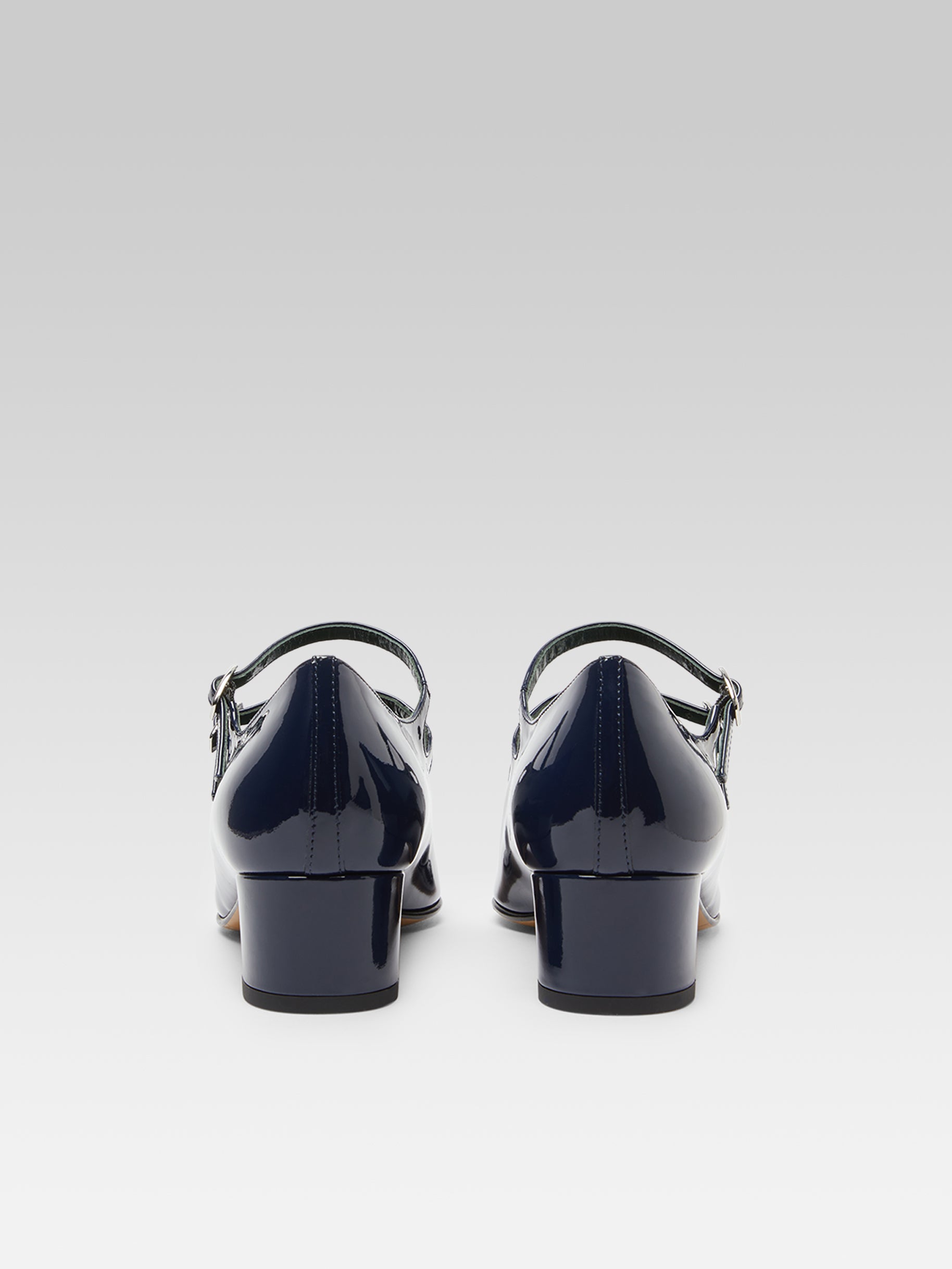 Kina - Navy blue patent leather Mary Janes pumps - Image number 7