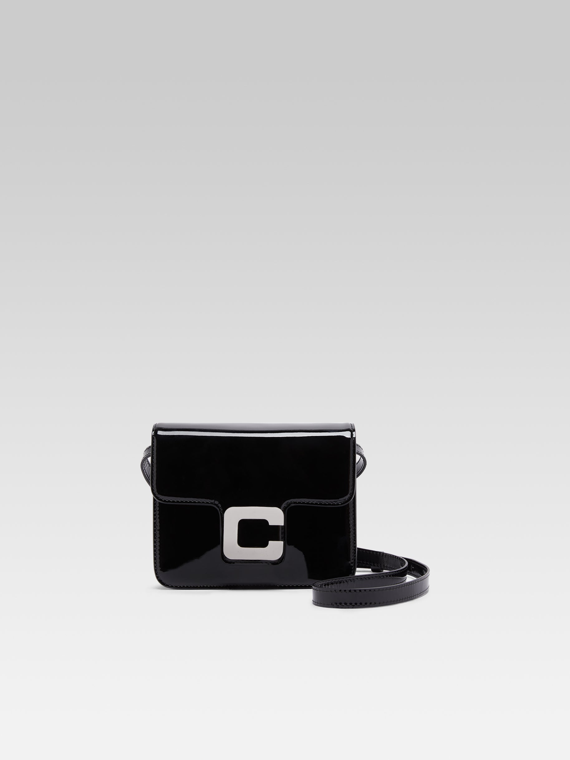 Mini Sorbonne - Black patent leather bag