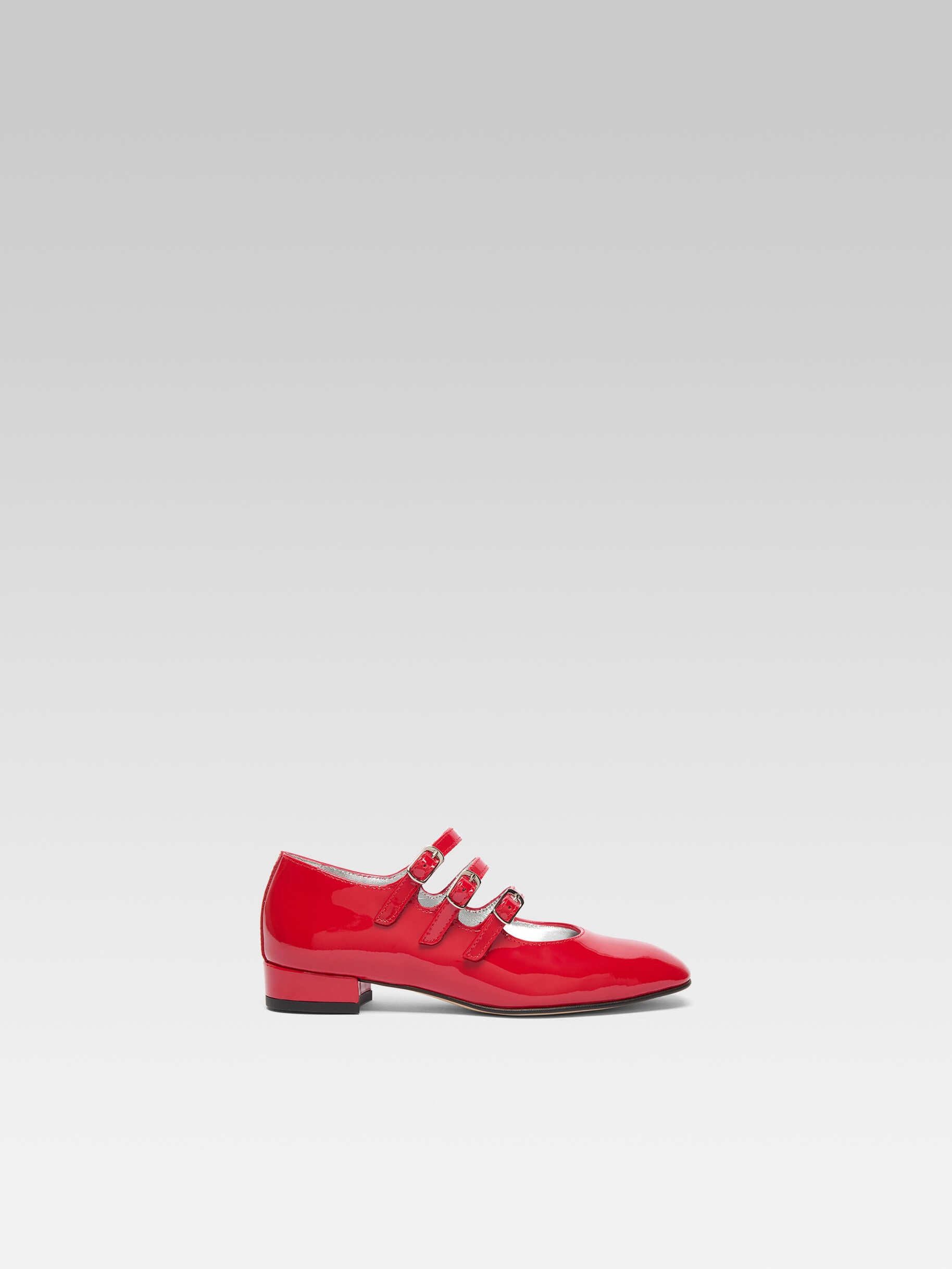 Petite Kina - Babies cuir verni rouge