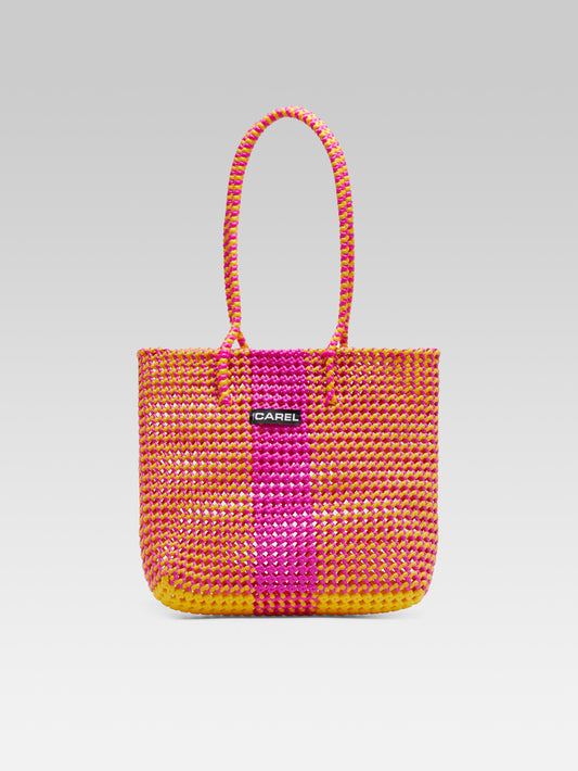 Scoubidou - Orange, pink and yellow bag