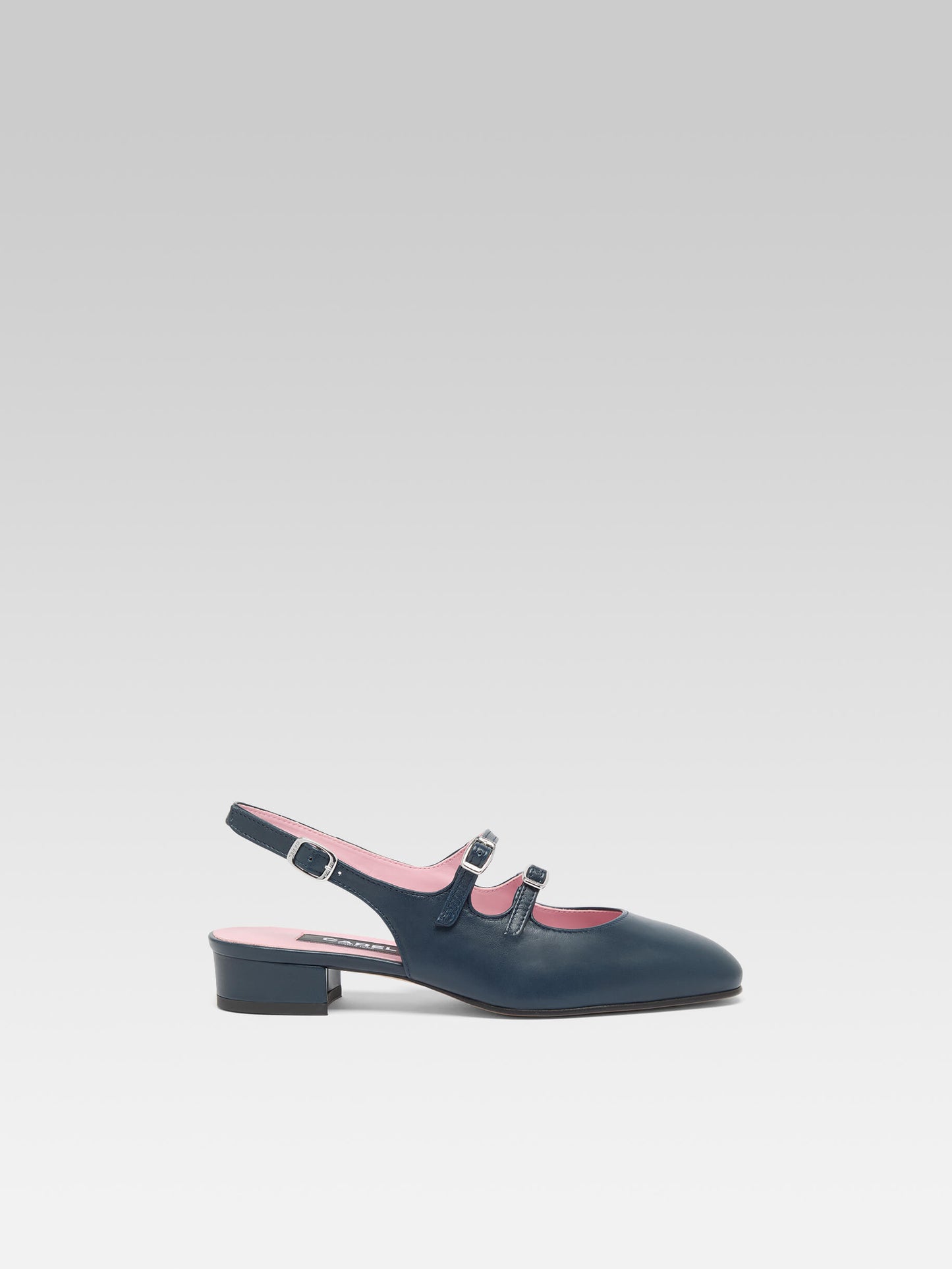 Peche - Babies cuir bleu marine