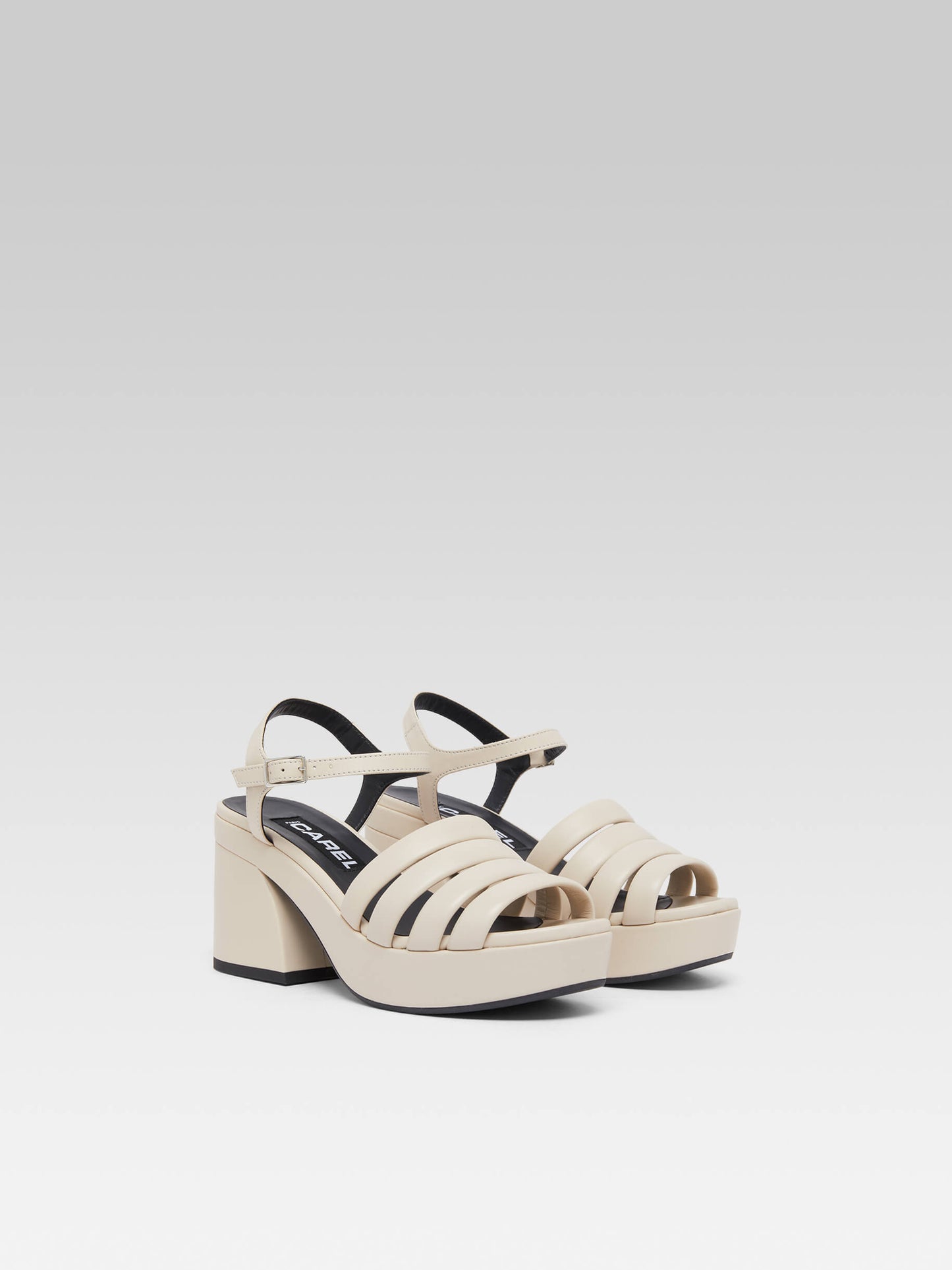 Baignade - Ivory leather sandals