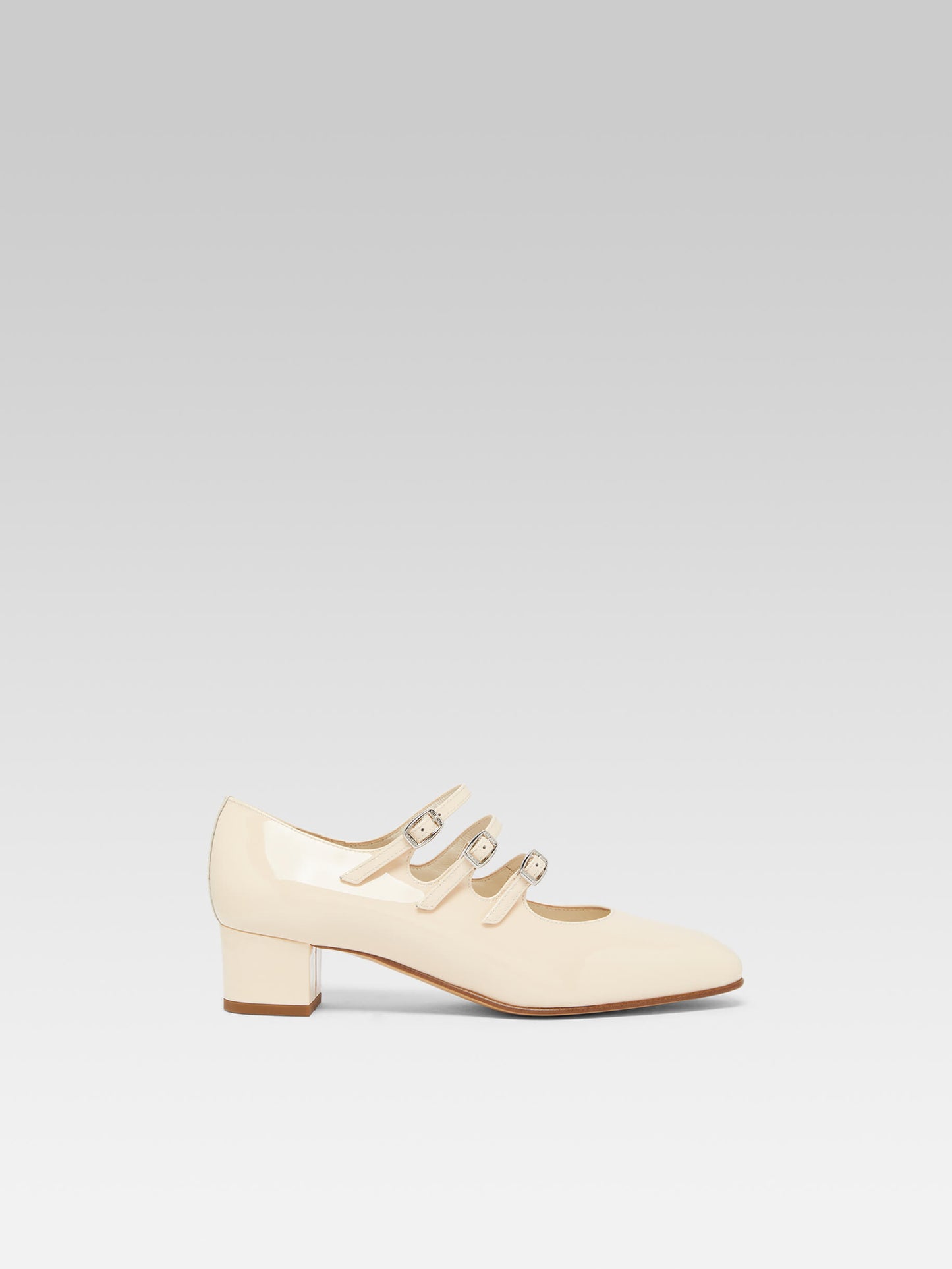 Kina - Nude patent leather Mary Janes pumps