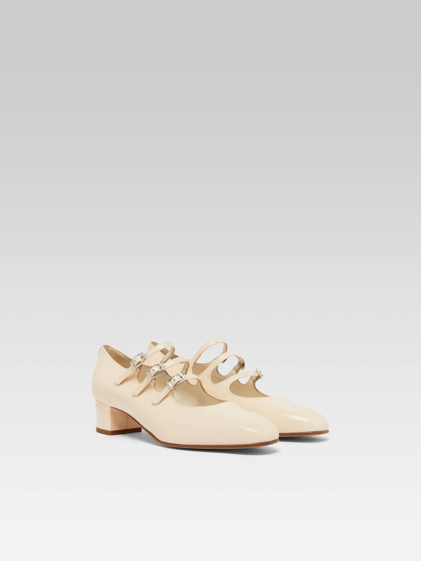 Kina - Nude patent leather Mary Janes pumps