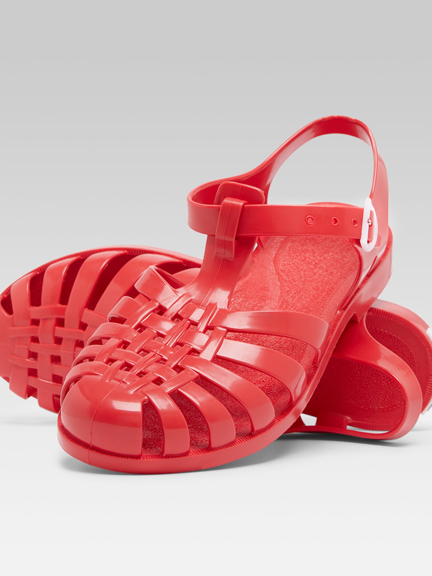 Meduse - Sandales plastique rouge