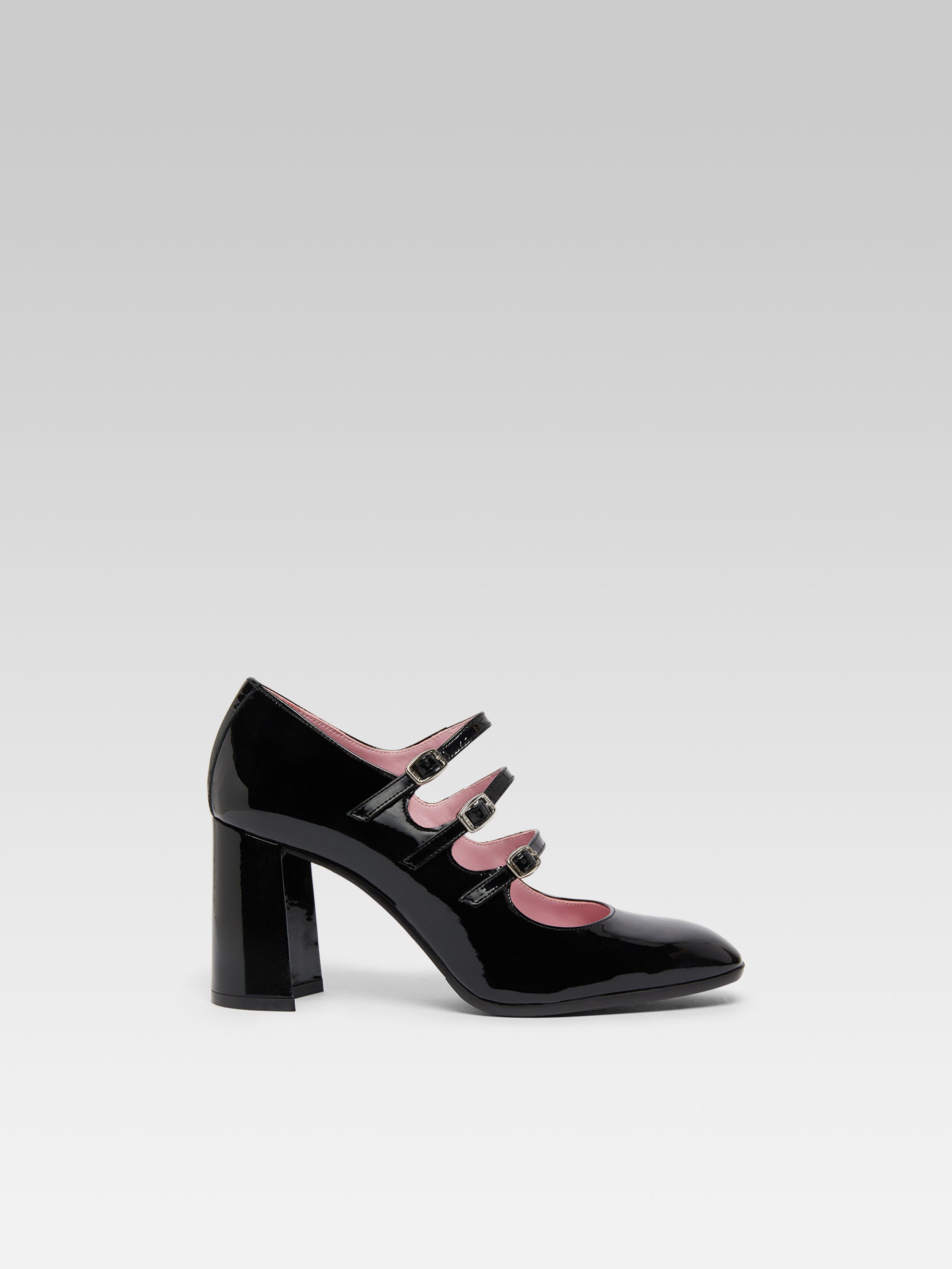 Keel - Escarpins babies cuir verni noir