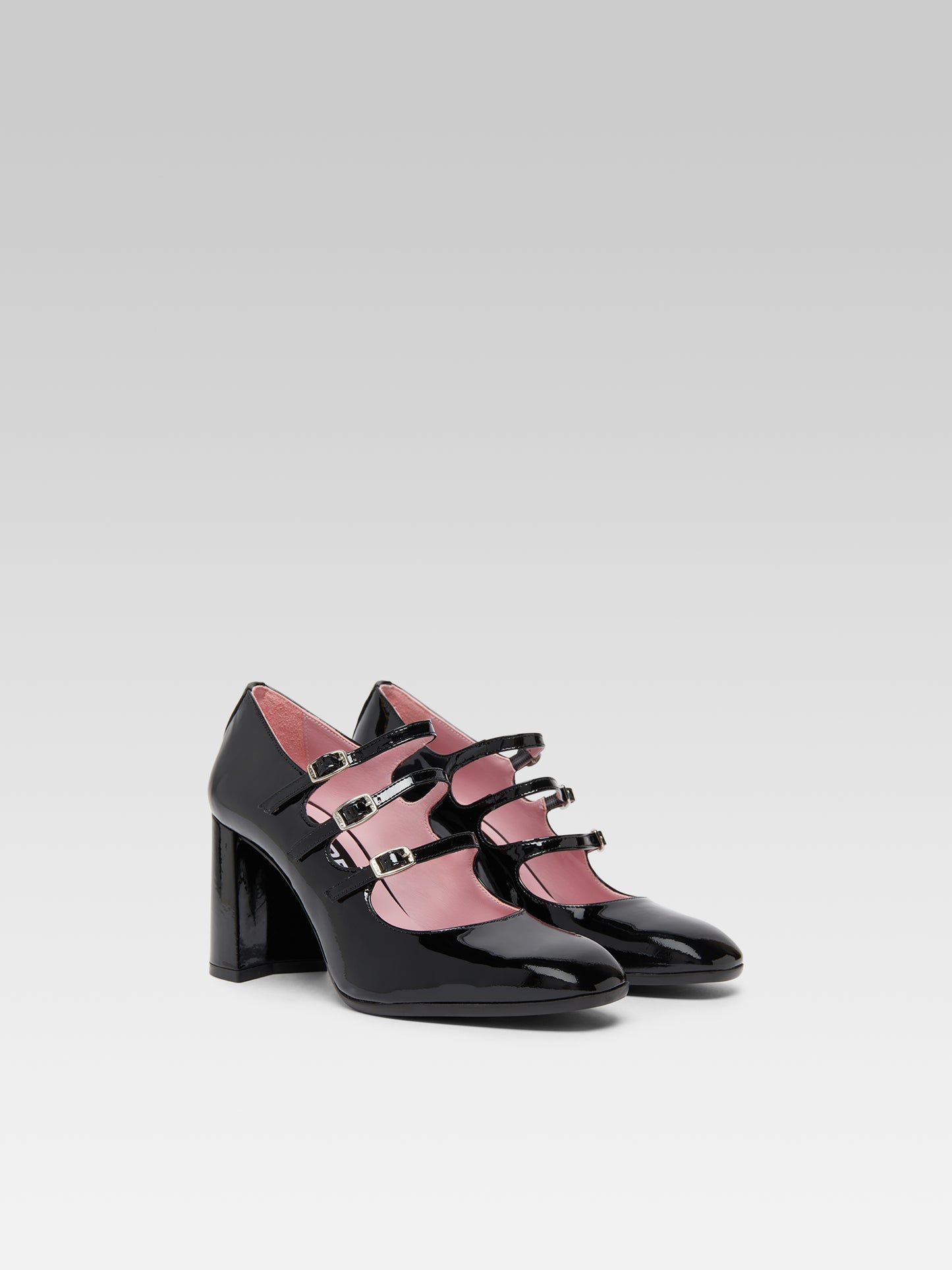 Keel - Escarpins babies cuir verni noir