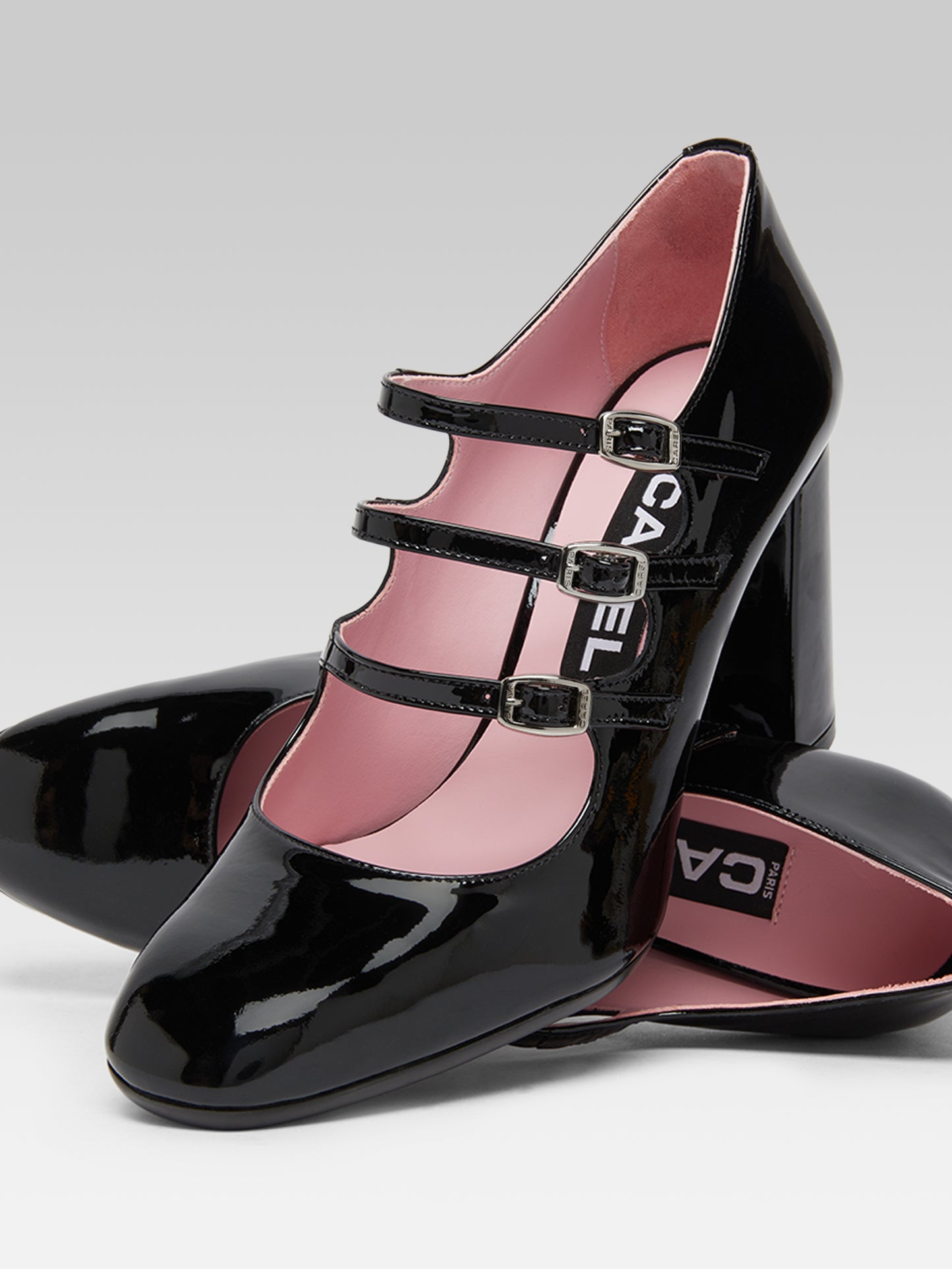 Keel - Black patent leather Mary Janes pumps