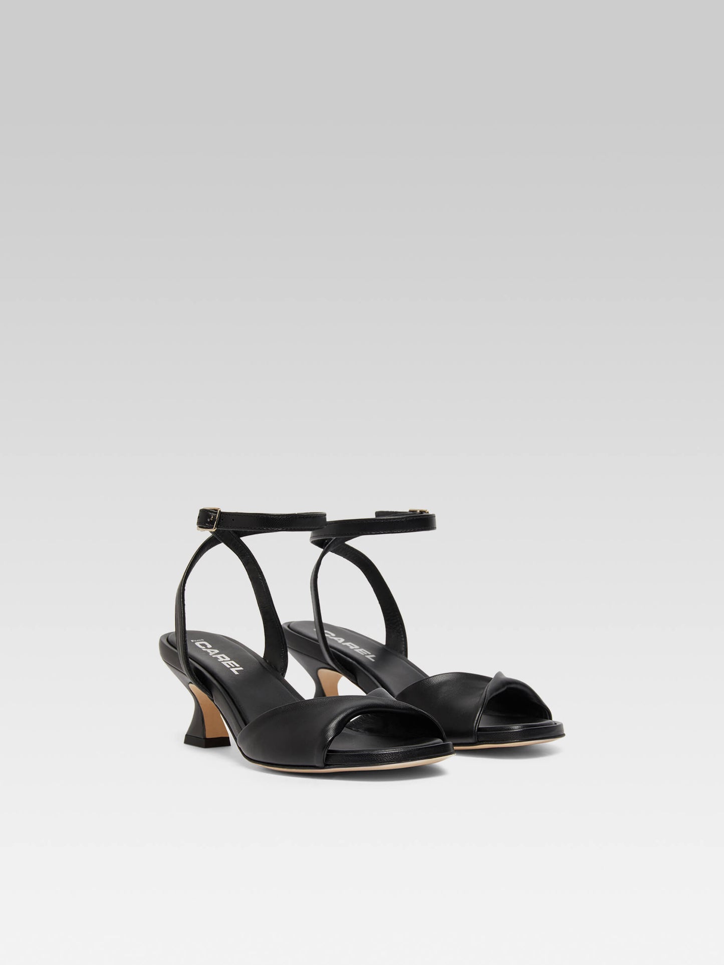 Arielle - Black leather sandals