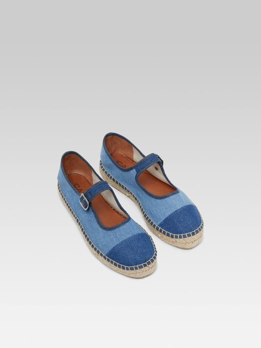 Colza - Mary janes canvas bi-jean espadrilles - Image number 3