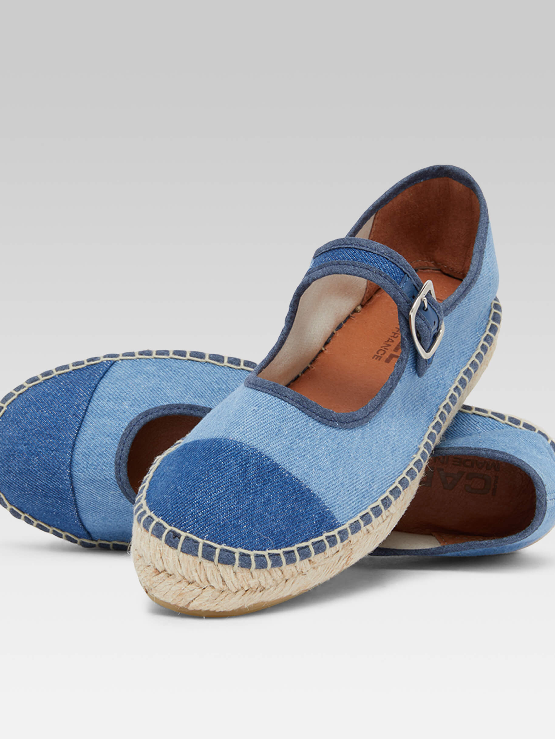 Colza Mary janes canvas bi jean espadrilles