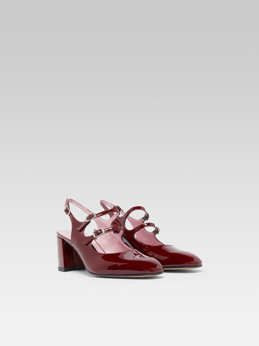 Banana - Babies slingback cuir verni bordeaux - Image numéro 2