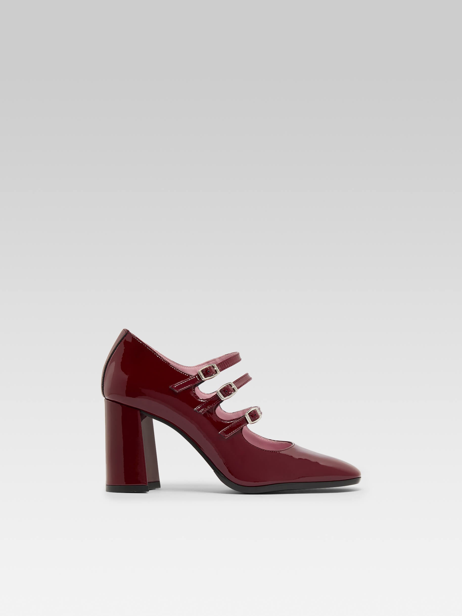 Keel - Burgundy patent leather Mary Janes pumps