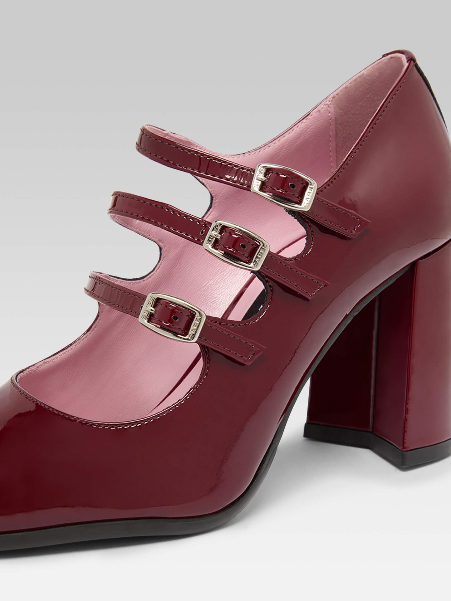 Keel - Burgundy patent leather Mary Janes pumps