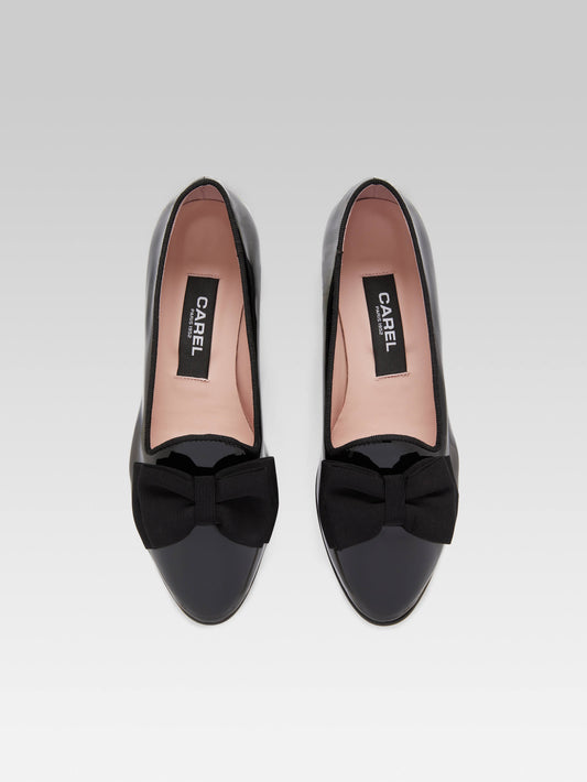 Marquis - Black patent leather bow ballet flats - Image number 3