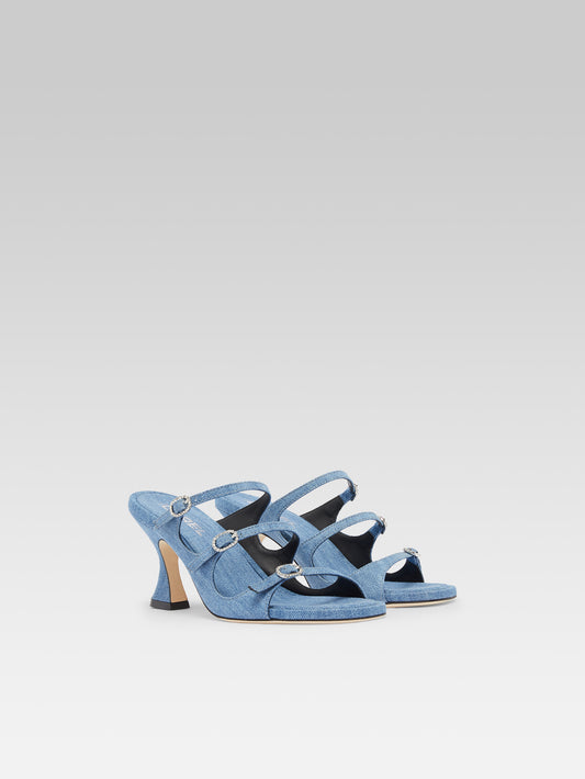 Kitty - Blue denim mules - Image number 2