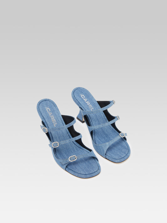 Kitty - Blue denim mules - Image number 3