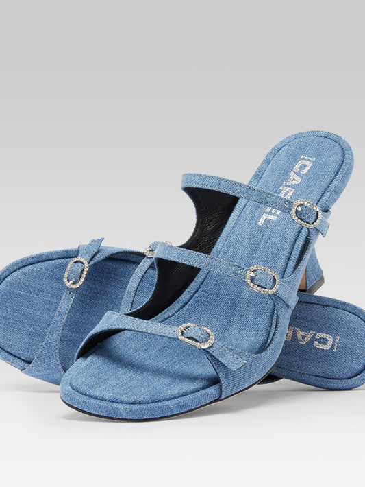 Kitty - Blue denim mules - Image number 4