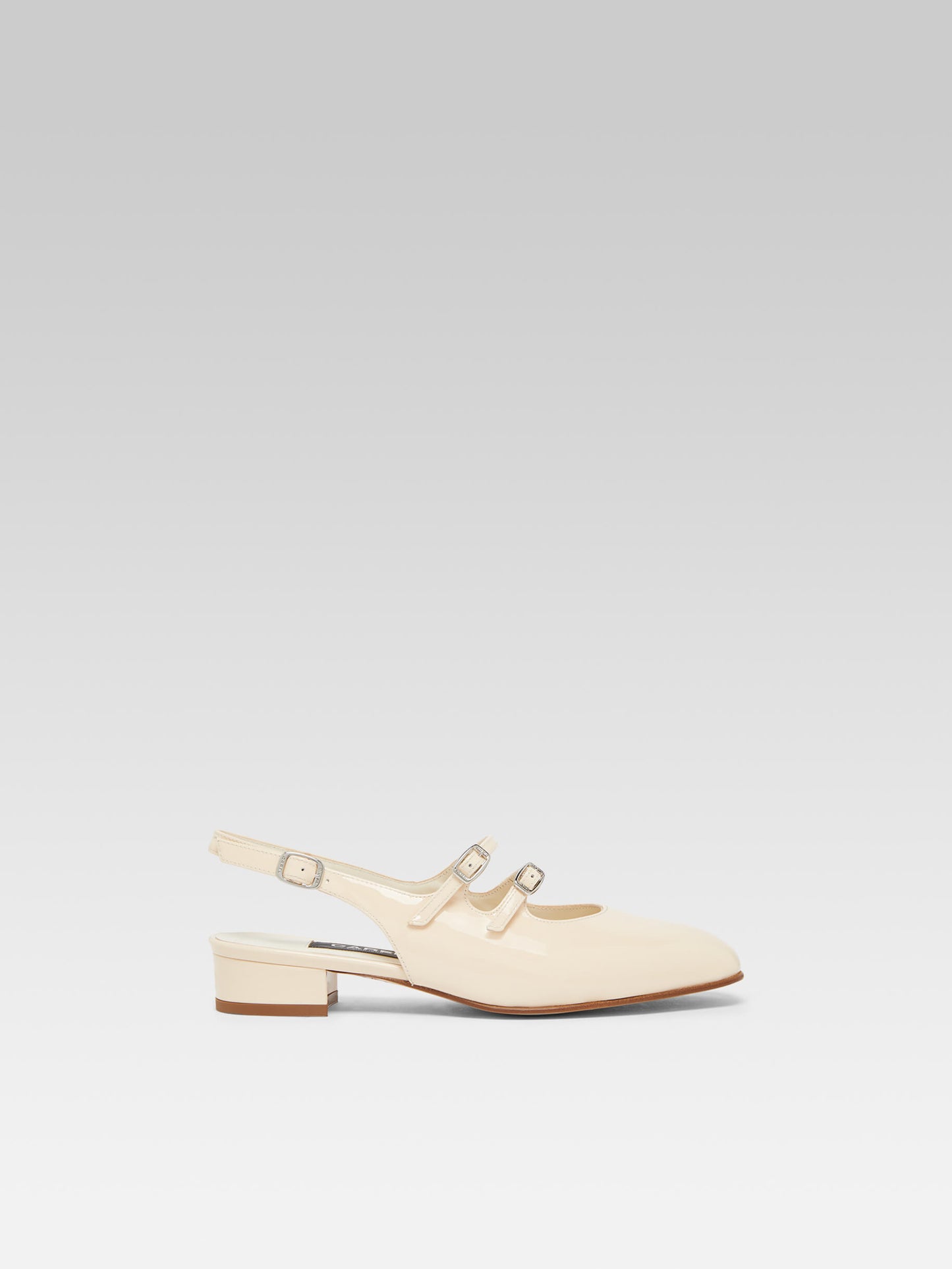 Peche - Babies slingback cuir verni nude