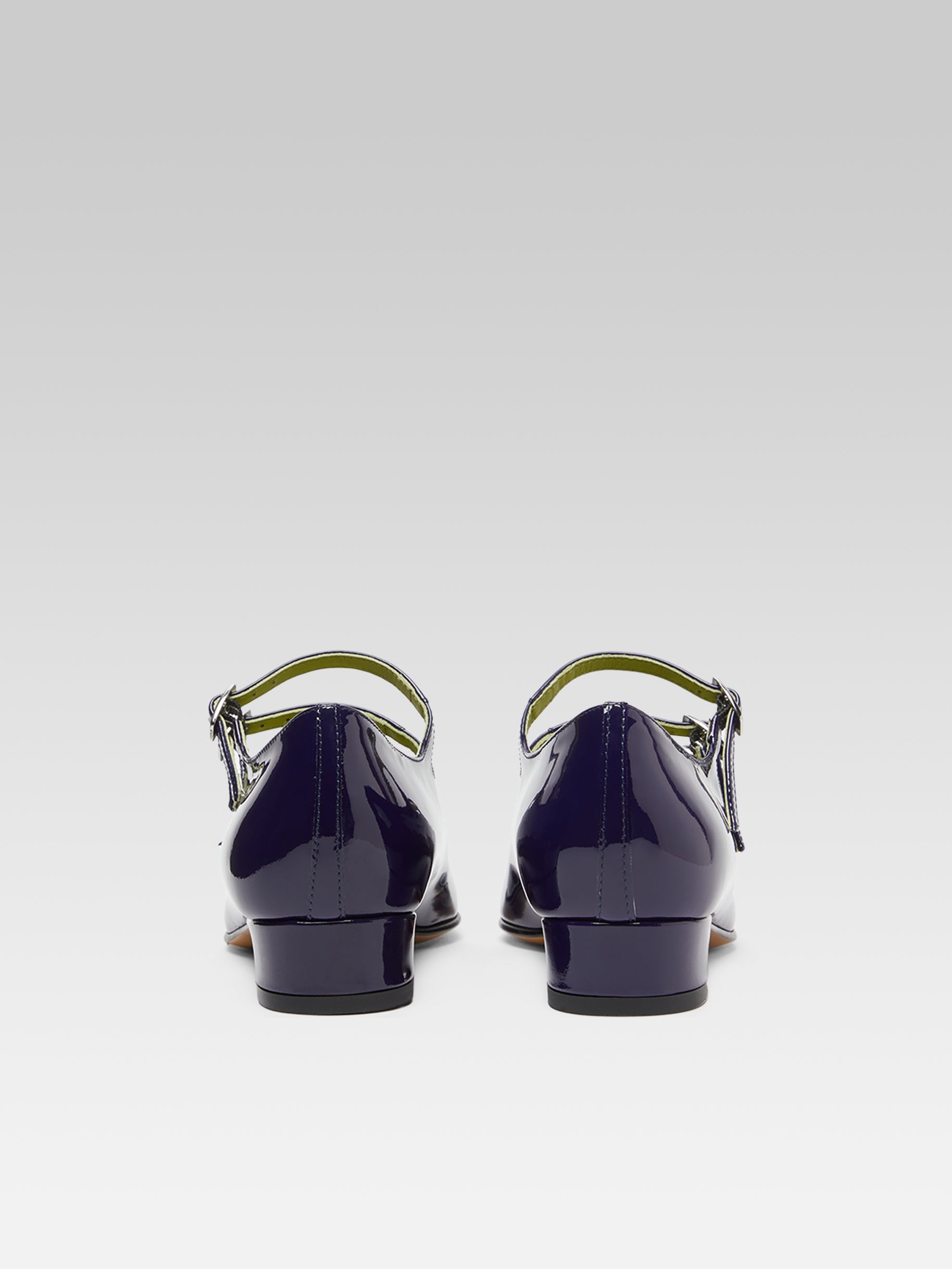 Navy blue patent flat shoes online