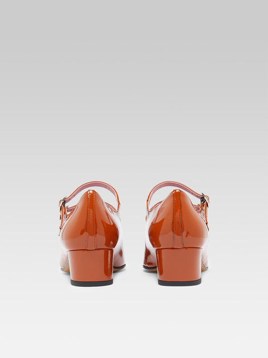 Kina - Camel patent leather Mary Janes pumps - Image number 5