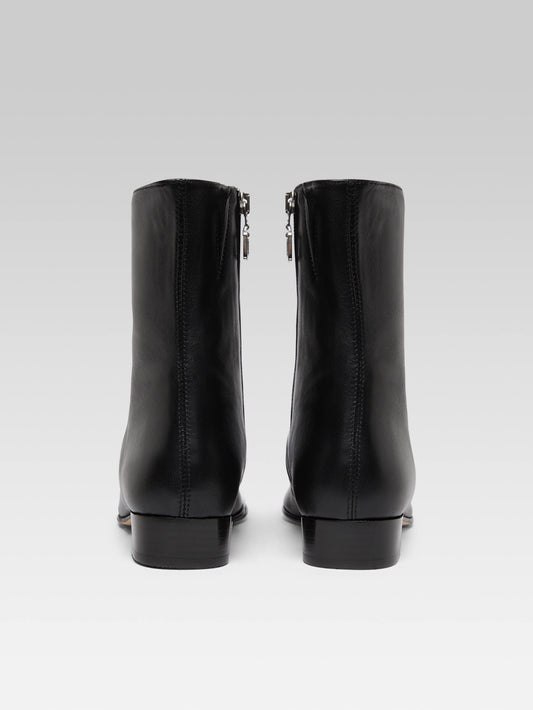 Aiglon - Black leather ankle boots - Image number 4