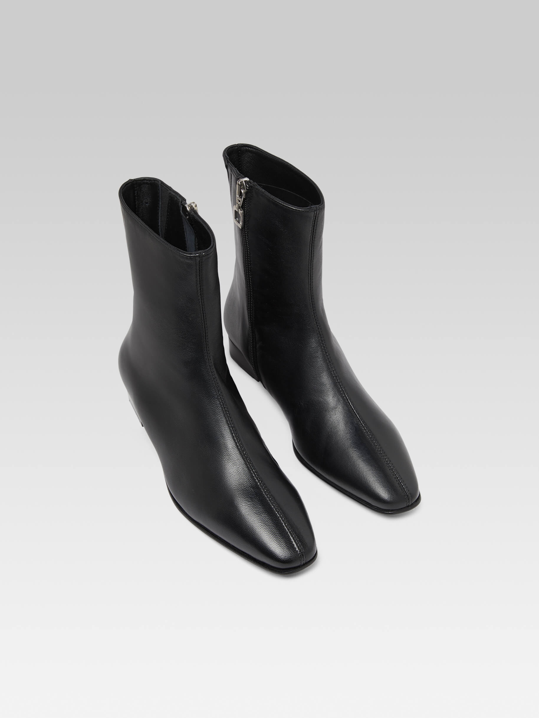 Aiglon - Bottines cuir noir - Image numéro 1