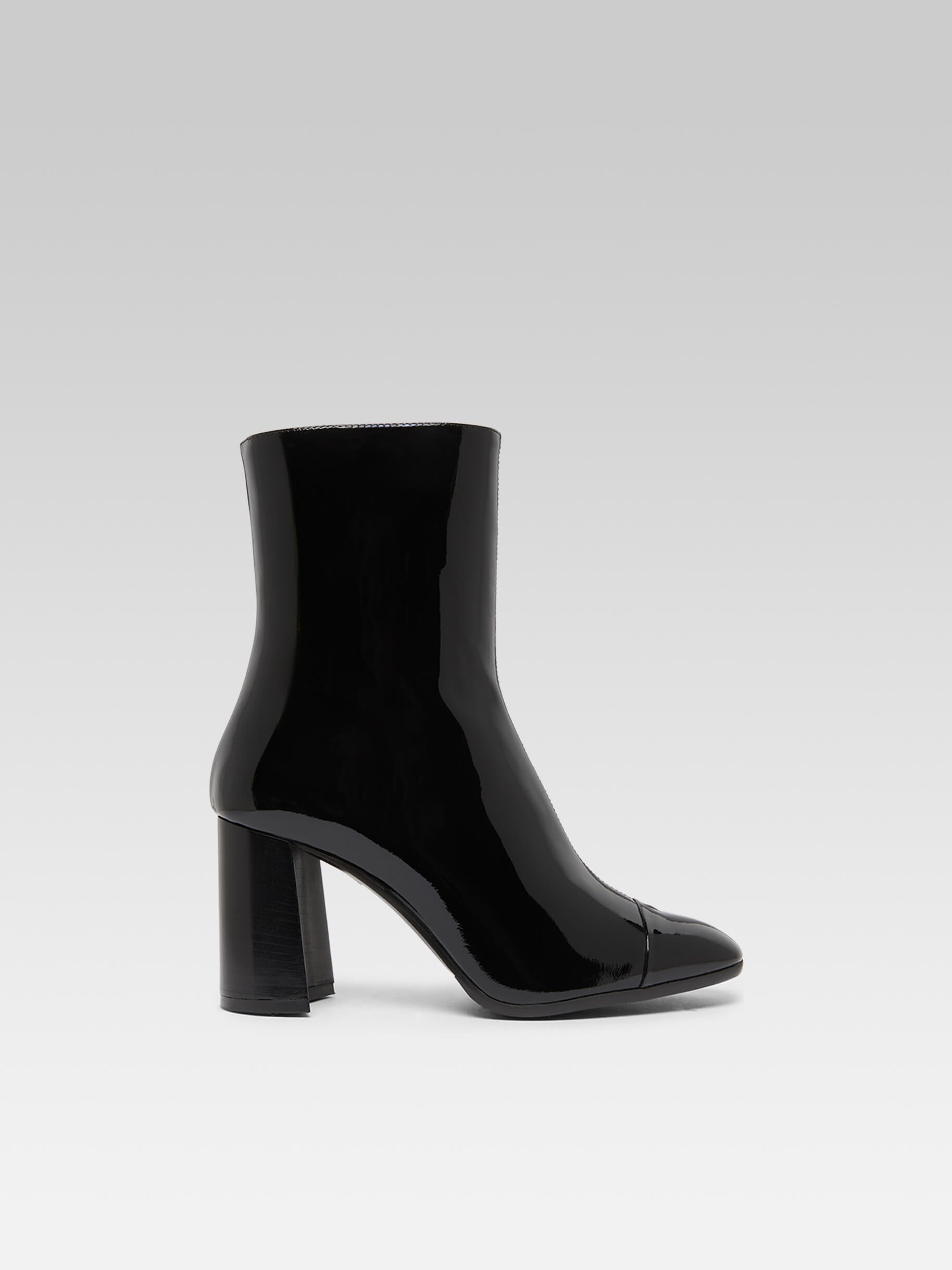 Donna - Black patent leather ankle boots - Image number 1