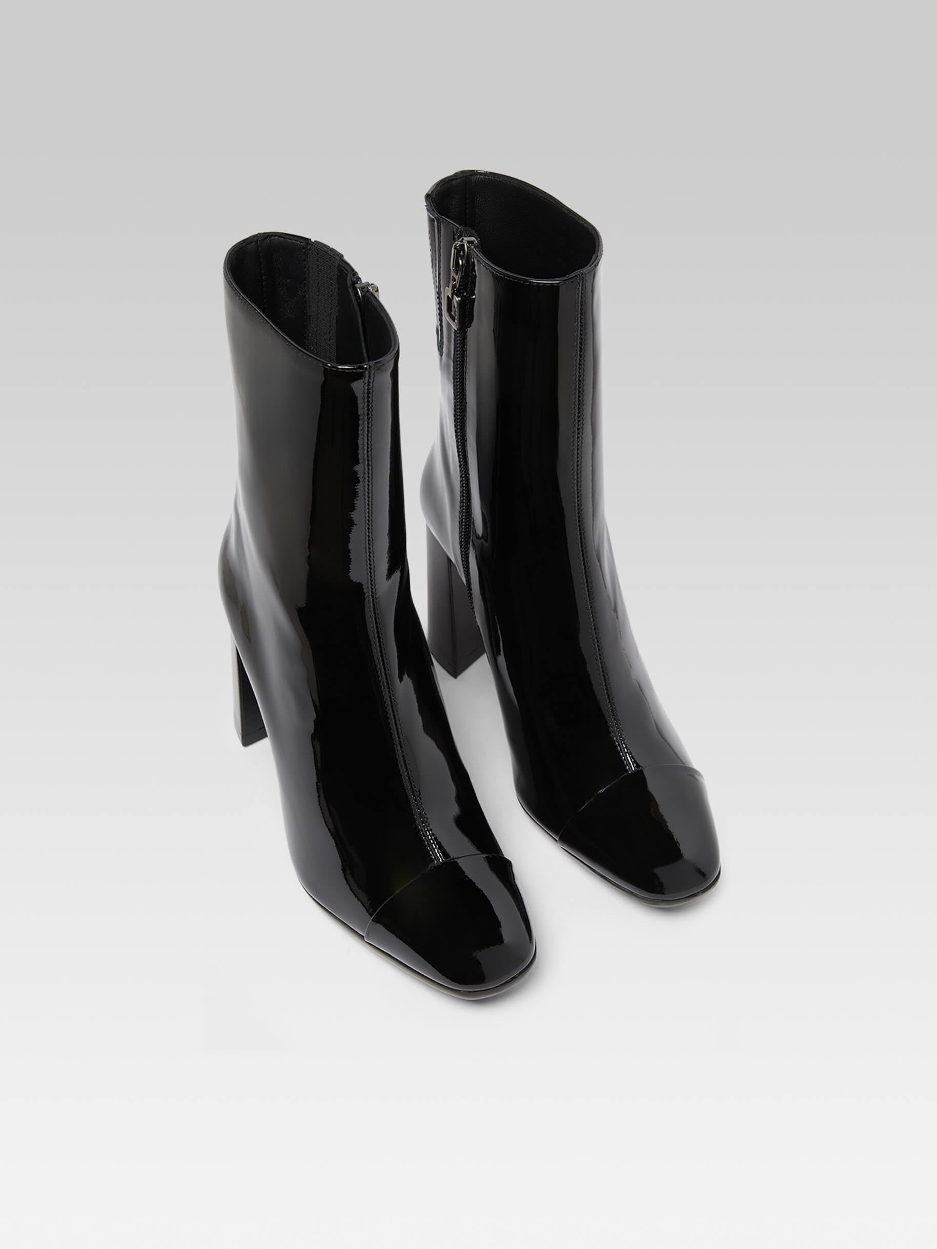 Donna - Black patent leather ankle boots - Image number 2