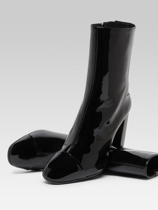 Donna - Black patent leather ankle boots - Image number 5