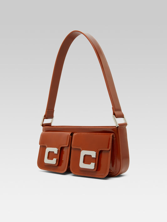 Mimi - Sac cuir glacé cognac - Image numéro 3