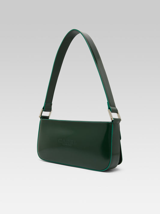 Mimi - Sac cuir glacé vert forêt - Image numéro 4