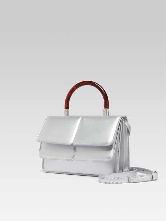 Georges - Silver Appleskin handbag