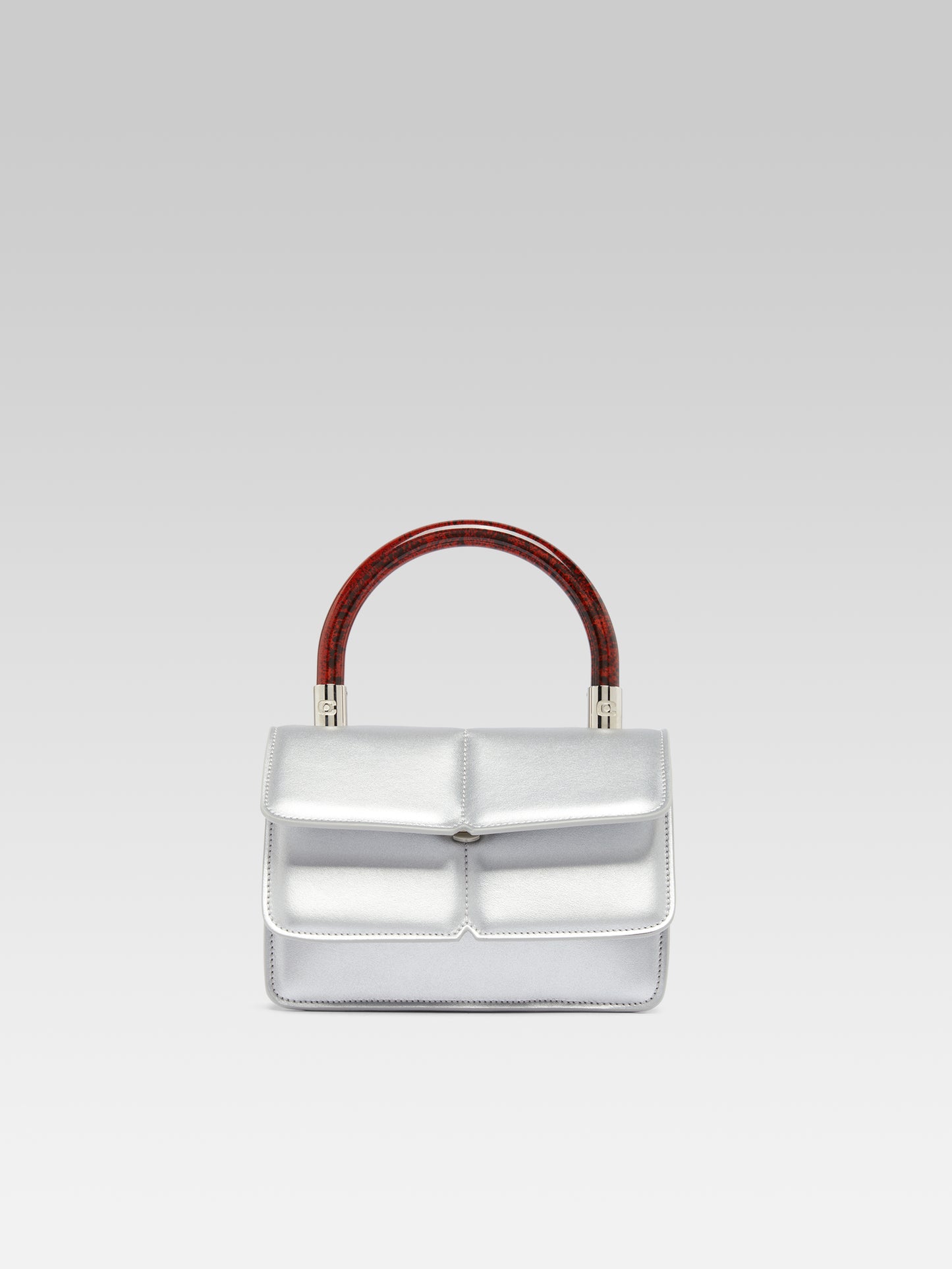 Simone - Silver Appleskin handbag