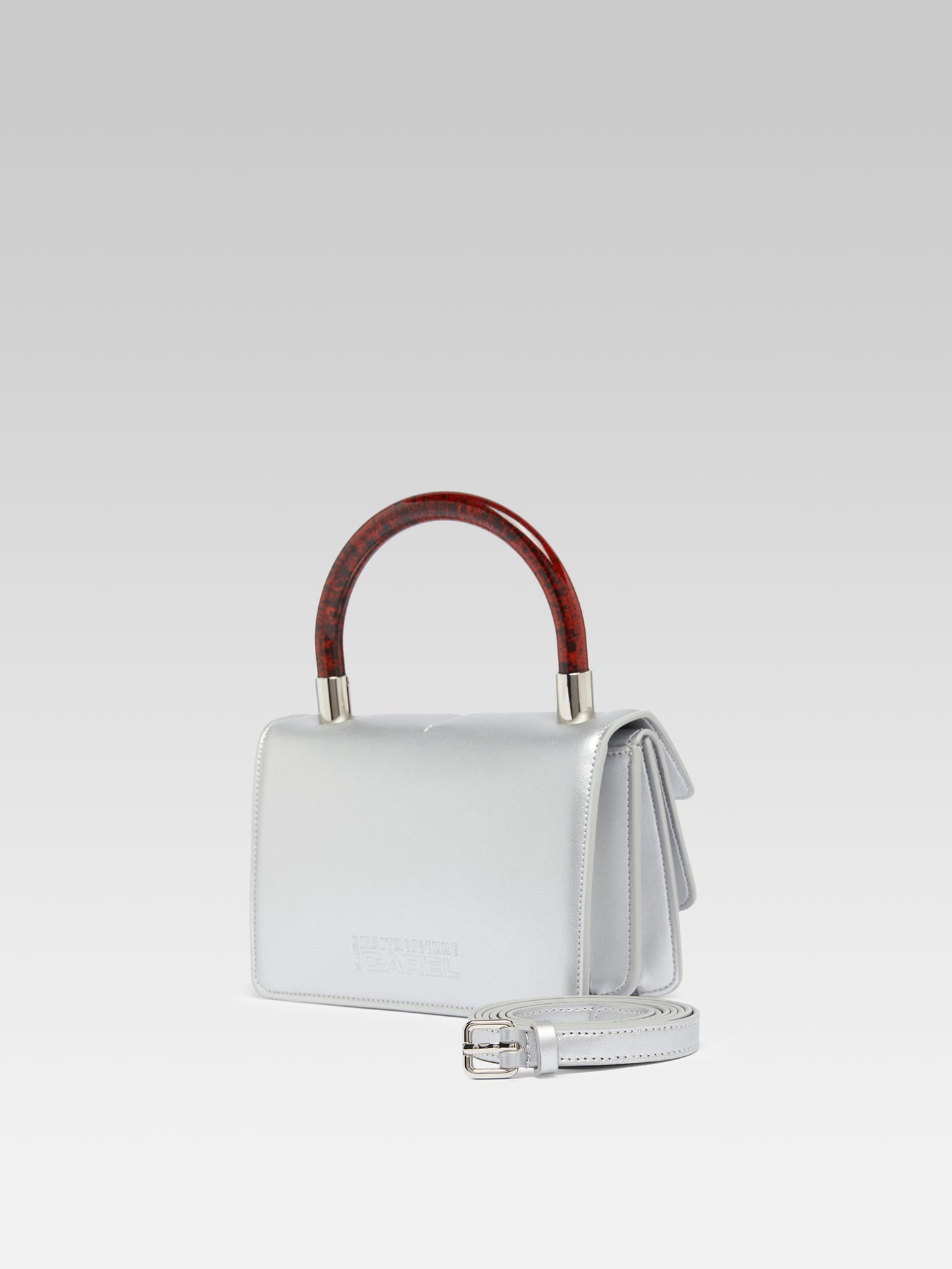 Simone - Silver Appleskin handbag