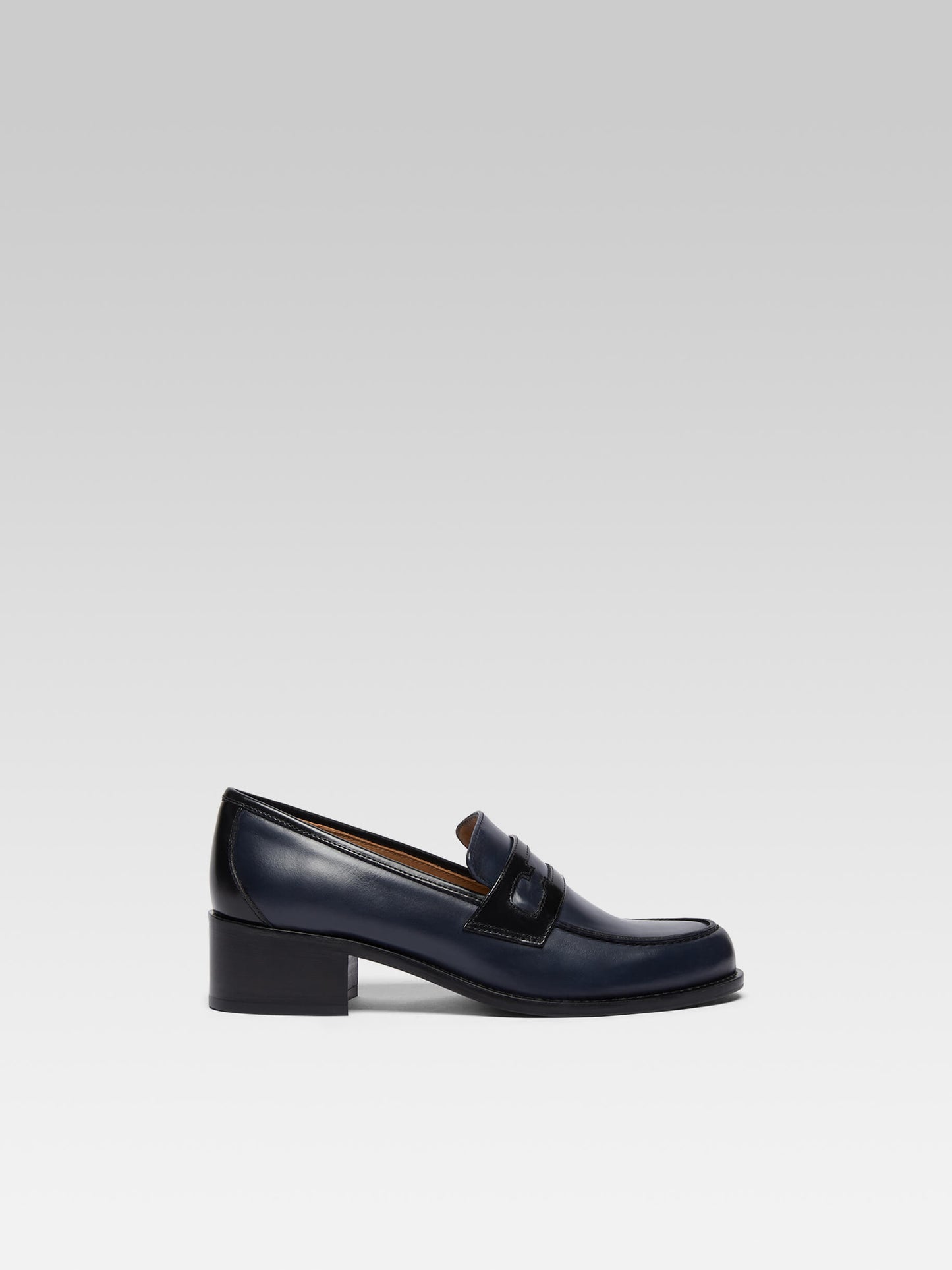 Douglas - Mocassins cuir bleu